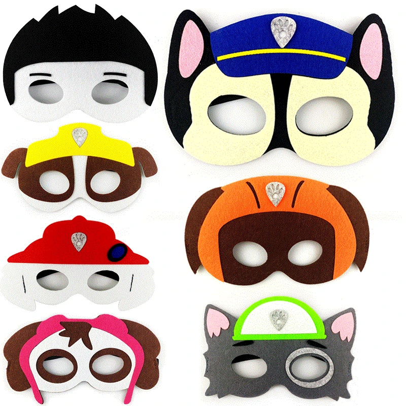 Paw Dog Non-woven eye mask, Patrol dog Fabric eyemask, Dog Elastic Rope eyemask for girls