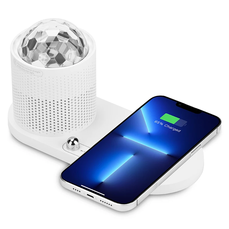 ICARER FAMILY table wireless charger 10W 15W for iPhone for Airpods wireless charger led lamp