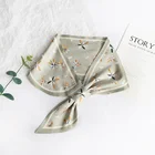 Silk Long Scarves 2021 New Design Smooth Silk Like Casual Girls Long Polyester Scarf For Fashion