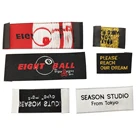 For Label Design High Quality Custom Private High Density Damask Main Woven Label Tag For Clothing
