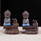 Burners Oil Wholesale Custom Home Decor Incense Burners Portable Ceramic Aroma Oil Burners With Bamboo Stand