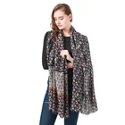 Muslim Scarf 2021 High Quality Tulip Print Design Muslim Cotton Hijab Scarf Hijab Shawl