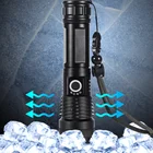 Flashlight Strong Light Flashlight XHP50 Aluminum Alloy Power Display USB Strong Light Flashlight