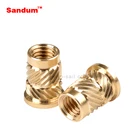 M4 Brass Inserts PSM Brass Threaded Insert SHK-B-M2/M2.5/M4 2-56 4-40