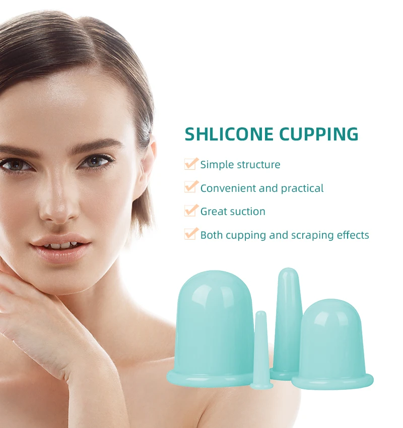 Lohas Silicone Facial Cupping Set Face And Body Anti Cellulite Cups