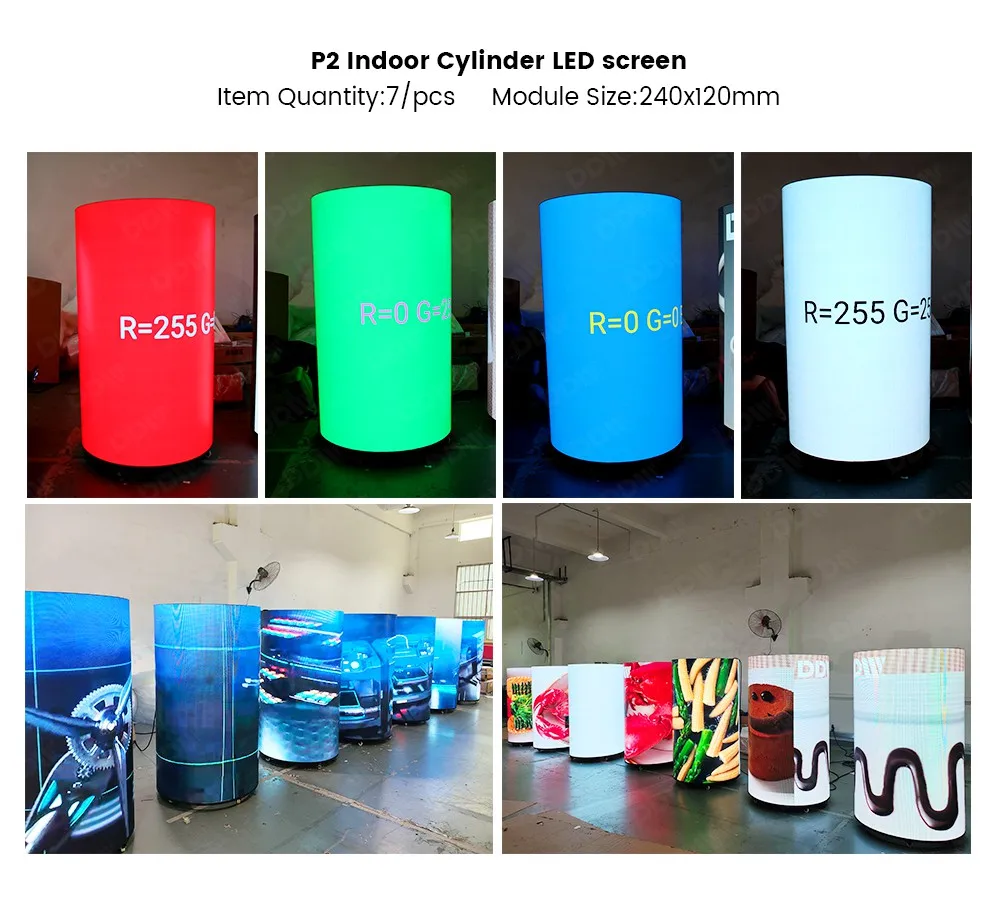 Custom Indoor Curved P Video Wall Panel Mm High Definition Soft