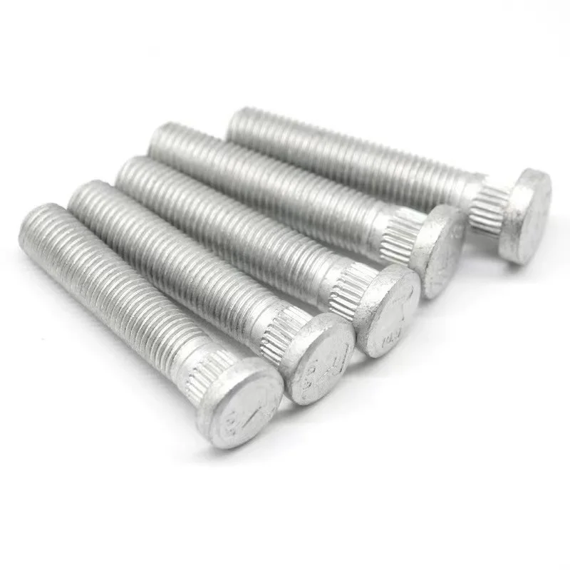 Forged Hub Stud Press-in Splines Wheel Knurl Bolt Used for Automotive factory