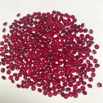 Small Size Round Cut 0.8-3mm 100% Natural Red Africa Ruby Pink and Blue Sapphire Loose Gemstone Per Carat Price