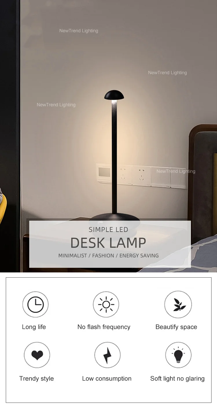 dxzp08 simple indoor decoration night light home study room 3000 4000 6000 k dimming modern led rechargeable table lamp-0