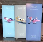 Standing Light Box Light Box Aluminum Fabric Material Free Standing Exhibition Light Box