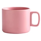 Ceramics Ceramic High Temperature Firing Art Style Ceramics Series Hand Made White Ceramic Mug Cup