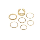 Ring Hot Selling Style New Design 2020 Chain Zinc Alloy Ring Multi Layer Set