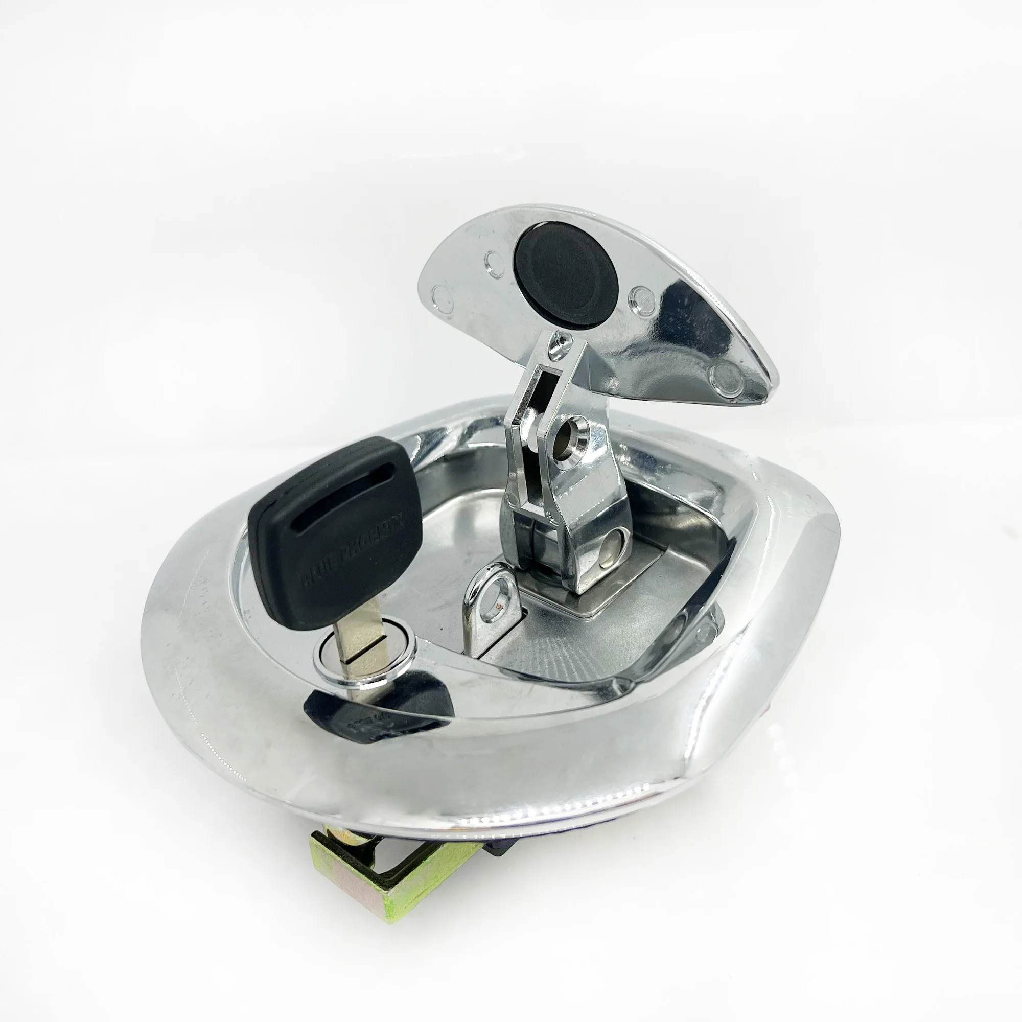 Chroming Zinc Alloy Door Safety Locks Compressed T Handle Latches Caravans Toolbox Truck Car Trailers Whale Tail Lock factory