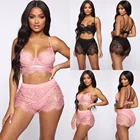 Lace Lingerie 2020 Lace Transparent Women Sexy Lingerie Underwear Set Sexy 2 Piece Pajama Sets