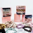 JILI SILK French Style Soft And Luxury 100% Silk Hair Tie Silk Elastic Scrunchy Scrunchies