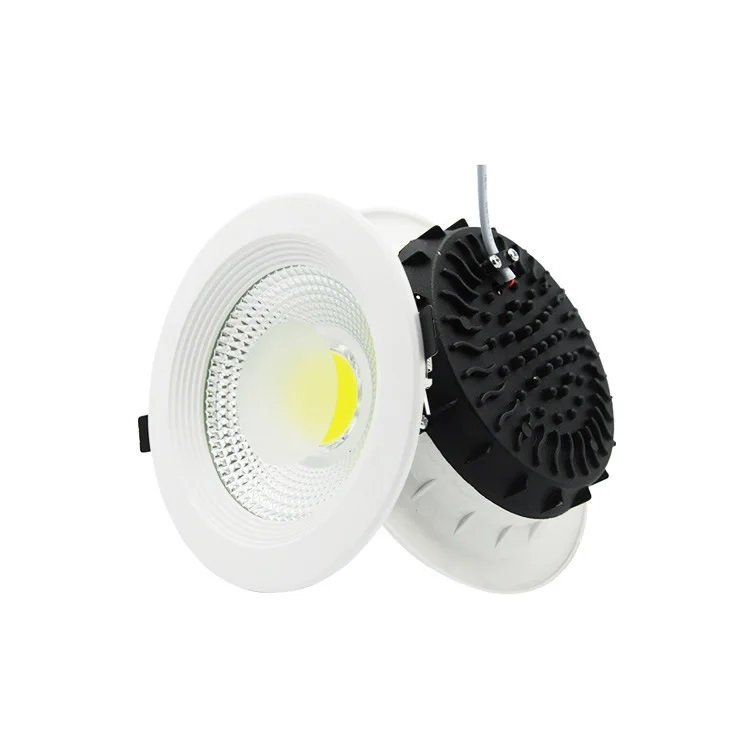 Cob Led Downlight With Double Colors Skd Led Panel Light Ceiling Light 6w-30w Hole Light Embedded Hotel Commercial Cob Downlight