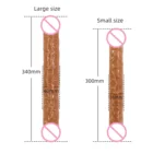 xese Best Selling Double Heads Medical TPE High Quality Sex Toys Big Realistic Dildos for Women