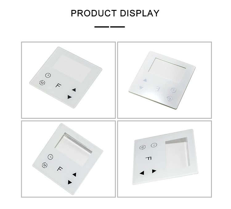 Tempered glass smart touch switch panel Glass display panel for small household appliances and instruments