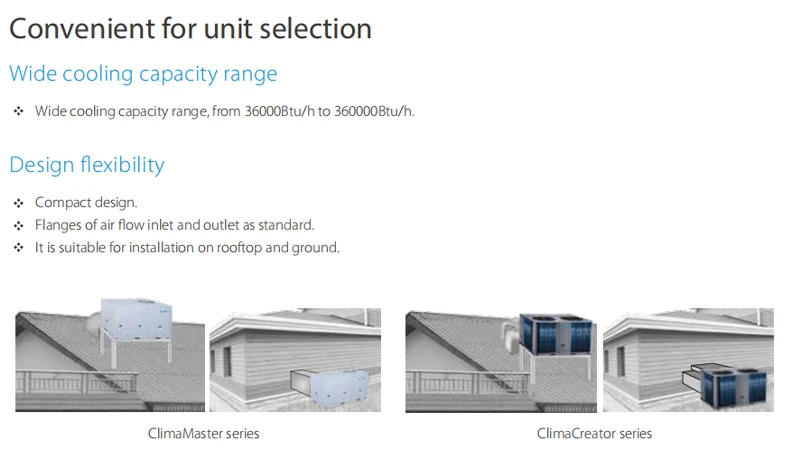 Package Unit, 25ton, VRF, Inverter, Ducted - detail 2