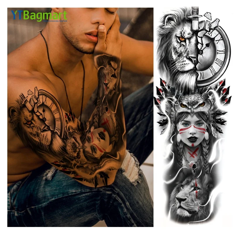 Ytbagmart Custom Easy To Apply Crazy Cool Temporary Fake Full Arm Sleeve  Tattoo Stickers Water Transfer Water Proof Tattoo - Buy Water Proof Tattoo,Sleeve  Tattoo Fake,Tattoo Stickers Product on 