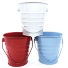 Decoration Bucket Buckets Decoration Bucket Home Gardening Decoration Wedding Party Tinplate Small Ice Metal Bucket
