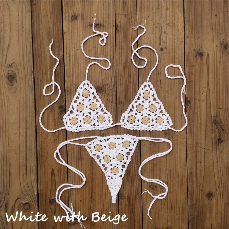 Handmade Crochet Bikini Set Bikini Crochet Sexy Swimwear Crochet