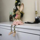 Animal Decoration Easter 2021 Factory Direct Custom Rabbit Toy Gifts Animal Decoration Easter Basket Bunny Decorations