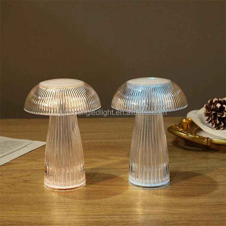 mushtoom jellyfish shape led table lamp 3d