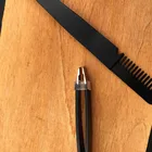 Tweezer With High Quality Private Label Black Stainless Steel Eyebrow Tweezer With Comb