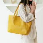 Women Handbags Women Latest Fashion Simple Style Custom Tote Bags Women Handbags Ladies Genuine Leather Shoulder Bag