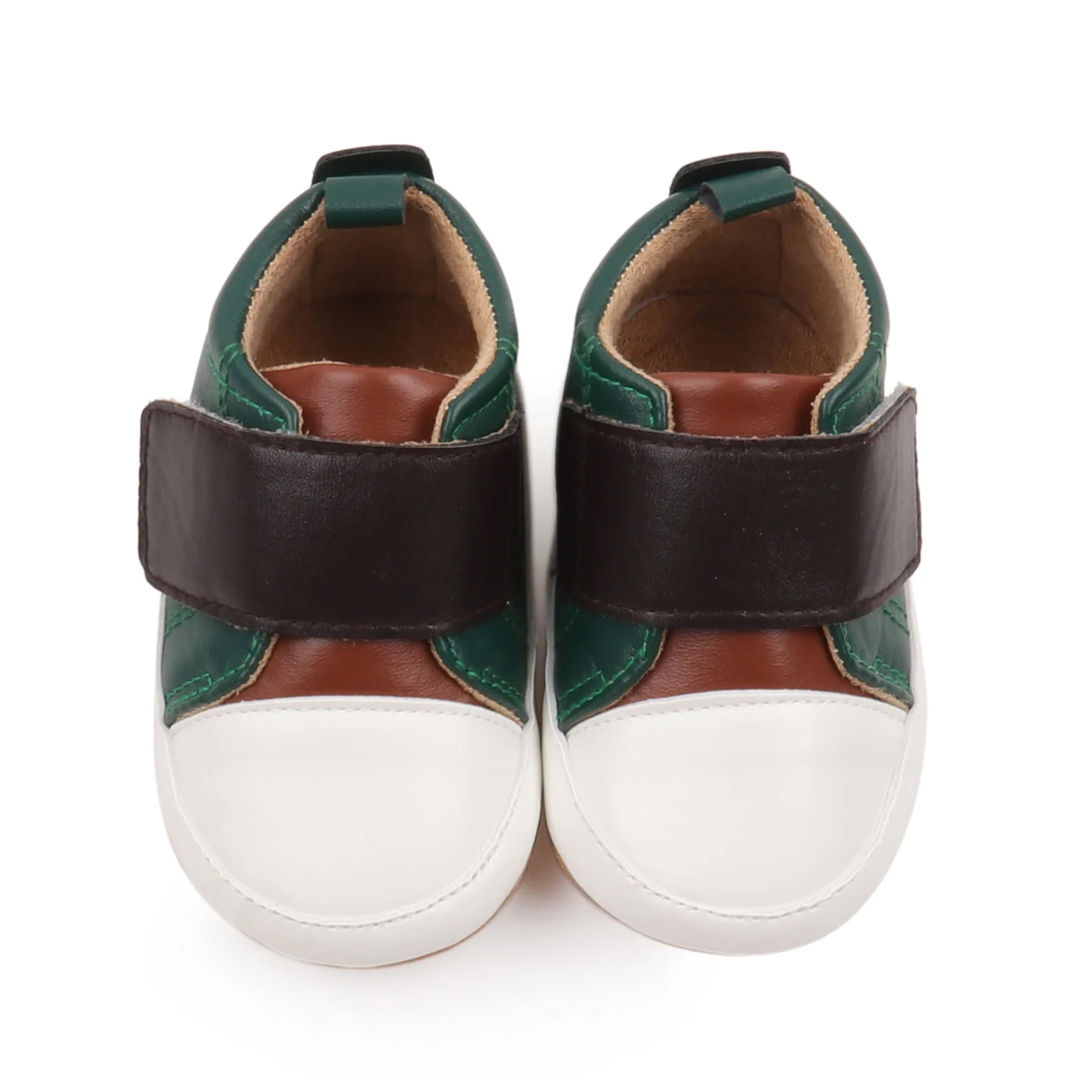 High Quality Breathable Anti-Slip TPR Outsole Hook&Loop Baby Toddler Walking Shoes for Boys New Arrival for Autumn factory