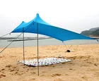 Tent Woqi Sunshade Canopy Camping Rain Fly Tarp Beach SunShade Beach Tent Sun Shelter Tarp Tent For Travel