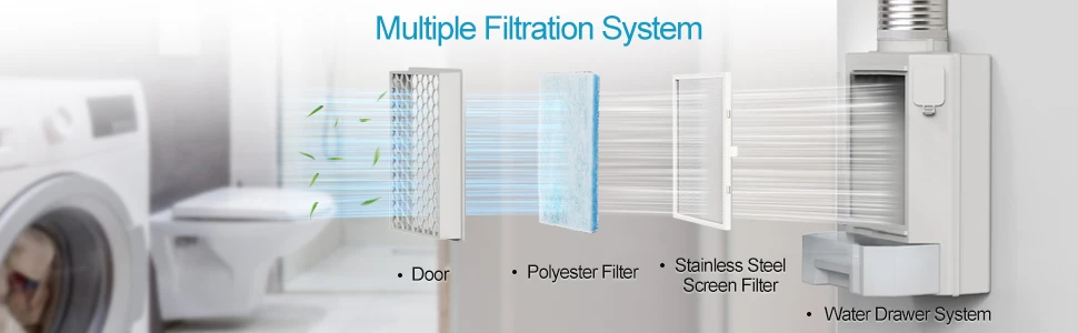 Indoor Dryer Vent Filter, Aluminum, wfvf - detail 4