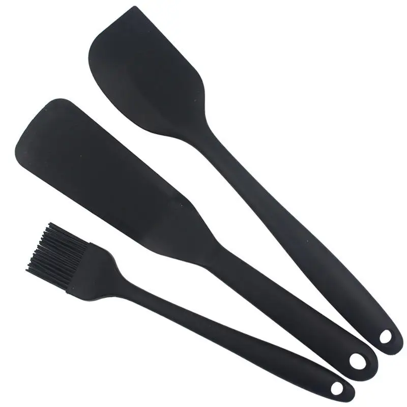 New Hot Sale Cooking Tools Utensils Silicone Kitchenware Set Resistant Shovel Scraper Oil Brush Silicone Kitchen Utensils Set