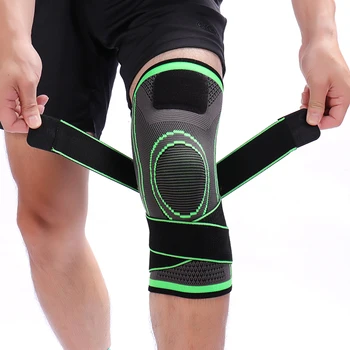 Wholesale Knee Support Sleeves Non-Slip Kneepads Sports Protective Gear For Volleyball Basketball Adjustable Strap Knee Brace