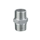 Nipple Bsp Pipe Fittings Stainless Steel Thread Pipe Fitting NPT BSP Hexagonal Nipple Fitting Pipe Hex Nipple