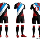 Kit Wholesale Soccer Sets Football Shirts Sport Kit Training Suit Breathable Customized Print Football Uniforms