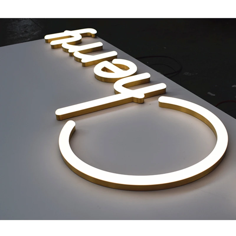 product stainless steel edging acrylic spherical 3d luminous door head billboard customization outdoor advertising letters led sign-9