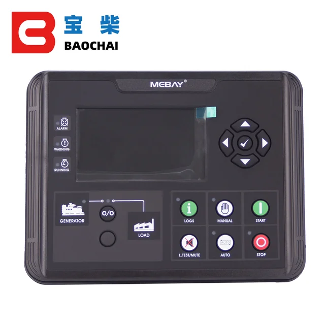 Mebay DC60D DC62D DC60DR DC62DR Auto Manual Start USB RS485 Interface Terminal Box LCD Diesel Generator Genset Controller