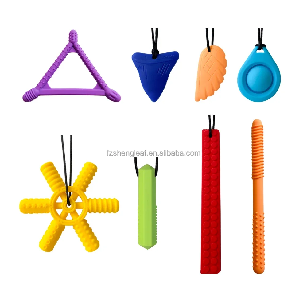 product baby teether silicone teether toy bpa free food grade sensory soft soothing infant chew toy necklace for teething relief baby-0