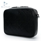 Amazon Luxury Fashion Top Grain Leather Crossbody Bags For Men Customized Full Embossing Logo Mens Messenger Bags