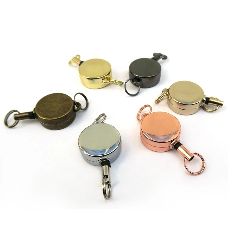 Metal Retractable Id Card Holder
