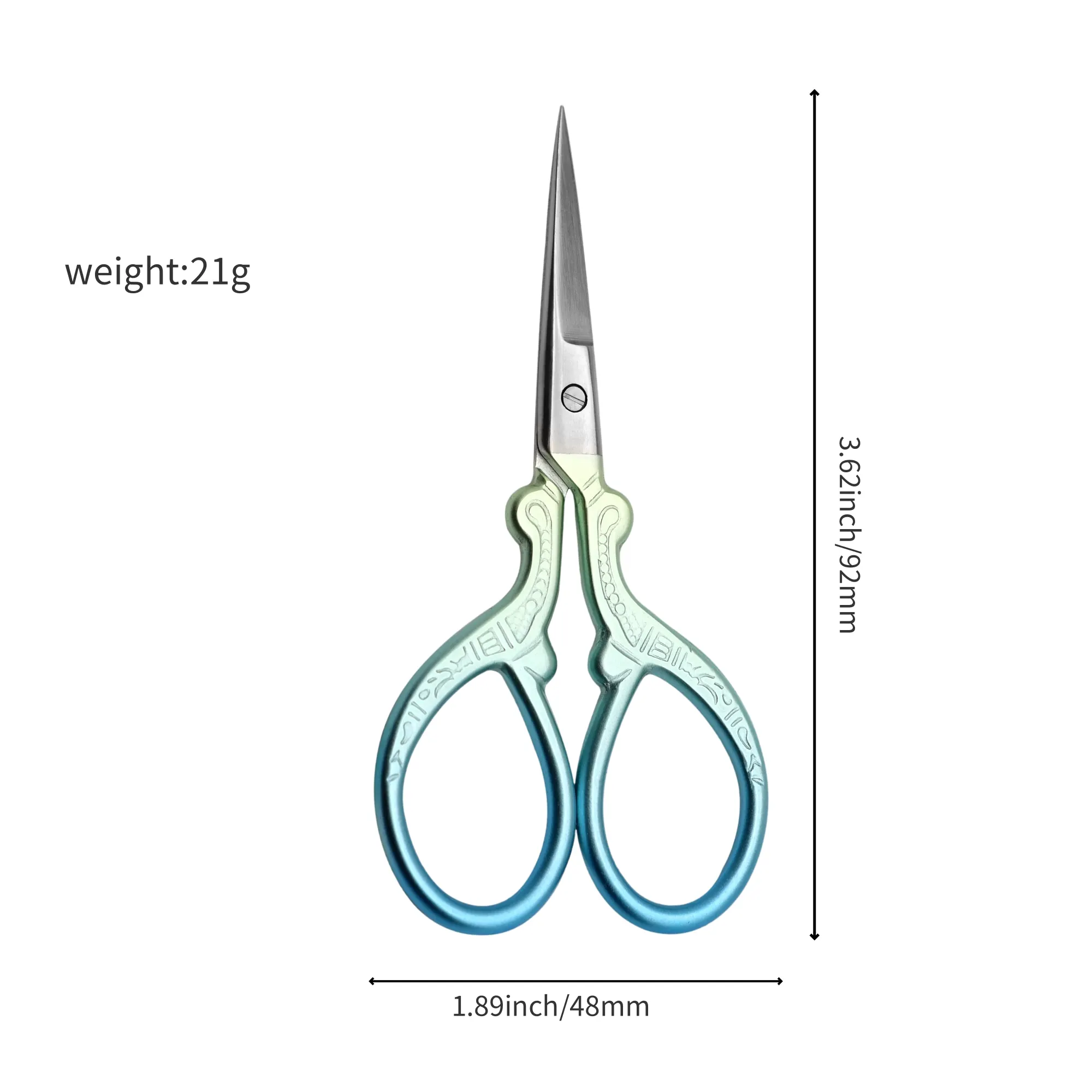 Tragbare Vintage-Schneiderschere aus Edelstahl