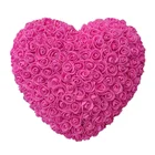 Shape Flower Gift Rose Flowers Artificial New Innovative Product 30cm Heart Shape Rose Artificial Foam Flower With Gift Box