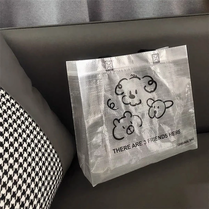 product customized transparent pp woven shopping bag laminated pp woven bag durable and waterproof tote bag-18