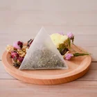 Tea Bags Nylon Tea Bag Wholesale Biodegradable Triangle Heat Seal Empty Nylon Mesh Pyramid Shaped Tea Bags