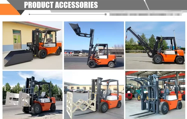product a series diesel forklift truck 35t ce iso customized side shift and automatic fork adjustment lifting height 6m 4x4 forklifts-7