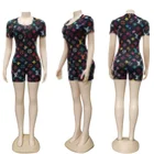 Adult Onesie High Elastic Sleepsuit Pajamas Sleepwear Print Adult Sexy Onesie V Neck Designer Oneies Wholesale