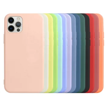 Factory stock Mobile Phone Case Custom Design Liquid Silicone Phone Case for iPhone x Cover for iPhone 12 11 OEM Case Cell Phone