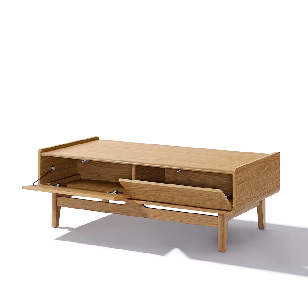 Modern Oak Manufactured Wood Coffee Table with Storage for Living Room Bedroom Hotel Outdoor Villa Dining for Home Use factory